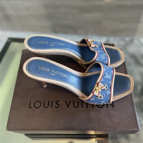 louis vuitton spring summer 2005 denim kitten heels|Louis Vuitton Kitten Heels for Women for sale .